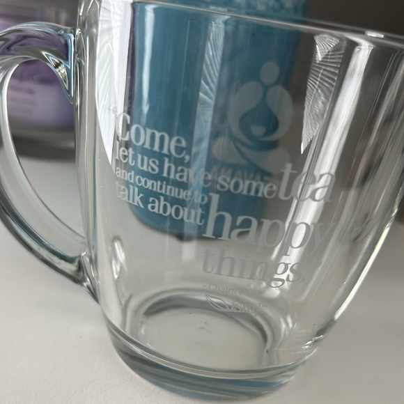 Teavana Clear Glass Tea Mugs Set of Two - Picture 7 of 8